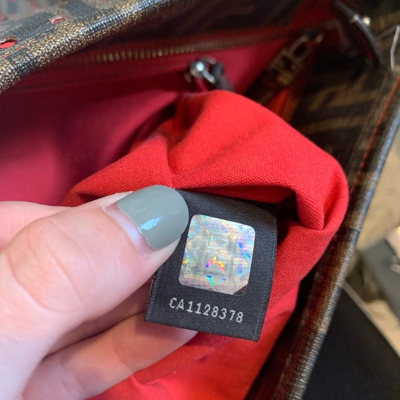 FENDI Perforated Zucca Spalmati Roll Large ToteBag - Picture 8 of 15